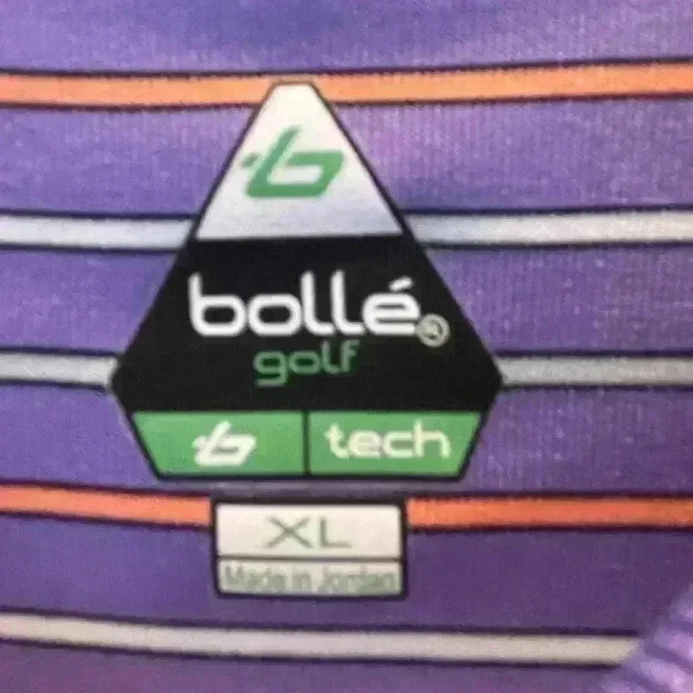 Bolle golf purple striped polo XL - Picture 2 of 3